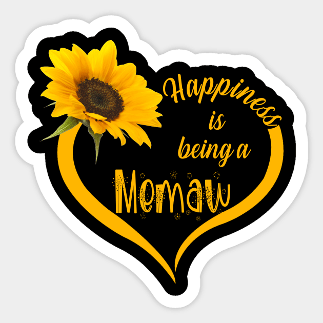 Happiness Is Being A Memaw Sticker by Damsin